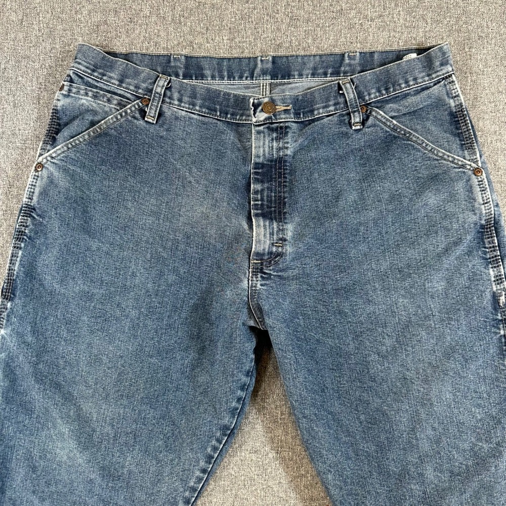 Wrangler Carpenter Jeans Mens 36x30 94LSWDV Blue Utility Hammer Loop Denim - Picture 4 of 10